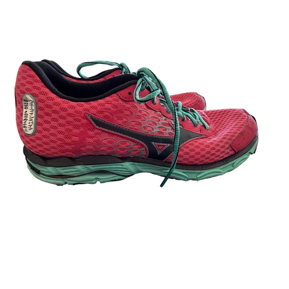 Mizuno Women's Wave Inspire 11‎ running shoes pink teal green sz 10.5